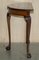 Burr Walnut Demi Lune Table Claw & Ball Legs from H Shaw London, 1900s, Image 19