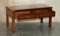 Vintage Military Campaign Hardwood & Green Leather Campaign Coffee Table 18