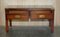 Vintage Military Campaign Hardwood & Green Leather Campaign Coffee Table 19