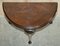 Hardwood Console Games Demi Lune Card Table, 1880s, Image 10