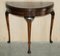 Hardwood Console Games Demi Lune Card Table, 1880s 3