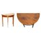 Victorian Hardwood & Walnut Demi Lune Half Moon One Drawer Console Table by Charles & Ray Eames 1