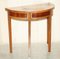 Victorian Hardwood & Walnut Demi Lune Half Moon One Drawer Console Table by Charles & Ray Eames, Image 2
