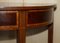 Victorian Hardwood & Walnut Demi Lune Half Moon One Drawer Console Table by Charles & Ray Eames 8