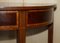 Victorian Hardwood & Walnut Demi Lune Half Moon One Drawer Console Table by Charles & Ray Eames, Image 8