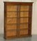 Sheraton Revival Satinwood, Burr Walnut & Yew Wood Library Bookcases, Set of 2 2