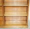 Sheraton Revival Satinwood, Burr Walnut & Yew Wood Library Bookcases, Set of 2 14