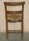 Niederländische Rush Sitz Esszimmerstühle aus Eiche mit Ladder Back, 1860er, 6 . Set 15
