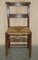 Dutch Ladder Back Oak Rush Seat Dining Chairs, 1860s, Set of 6 17