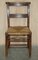Niederländische Rush Sitz Esszimmerstühle aus Eiche mit Ladder Back, 1860er, 6 . Set 17