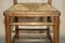Niederländische Rush Sitz Esszimmerstühle aus Eiche mit Ladder Back, 1860er, 6 . Set 10