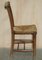 Dutch Ladder Back Oak Rush Seat Dining Chairs, 1860s, Set of 6 14