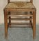 Dutch Ladder Back Oak Rush Seat Dining Chairs, 1860s, Set of 6 6
