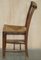 Dutch Ladder Back Oak Rush Seat Dining Chairs, 1860s, Set of 6 20