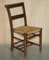 Dutch Ladder Back Oak Rush Seat Dining Chairs, 1860s, Set of 6 16
