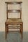 Dutch Ladder Back Oak Rush Seat Dining Chairs, 1860s, Set of 6 4