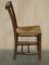 Dutch Ladder Back Oak Rush Seat Dining Chairs, 1860s, Set of 6 18