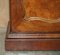 Victorian Burr Walnut Library Bookcase with Gothic Glazed Doors, 1880s 9