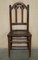 Antike Esszimmerstühle aus geschnitztem Nussholz im Neugotischen Stil von Charles & Ray Eames, 6 . Set 4