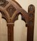 Antique Gothic Revival Carved Walnut Steeple Back Dining Chairs by Charles & Ray Eames, Set of 6 10