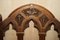 Sillas de comedor góticas antiguas con respaldo de nogal tallado de Charles & Ray Eames. Juego de 6, Imagen 9