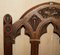 Antike Esszimmerstühle aus geschnitztem Nussholz im Neugotischen Stil von Charles & Ray Eames, 6 . Set 8