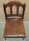 Antique Gothic Revival Carved Walnut Steeple Back Dining Chairs by Charles & Ray Eames, Set of 6 15