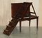 Antique George III Metamorphic Library Desk into Bookcase Ladder, 1820s 10