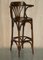 Bentwood Kitchen Bar Stools with Frames in the style of Thonet, Set of 4, Image 3