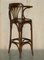 Bentwood Kitchen Bar Stools with Frames in the style of Thonet, Set of 4, Image 17