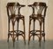 Bentwood Kitchen Bar Stools with Frames in the style of Thonet, Set of 4, Image 2