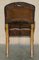 Antiker Regency Chesterfield Schreibtischstuhl aus braunem Leder & Eiche, 1820er 15