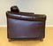 Brown Leather Two Seater Sofa on Wooden Feet from Marks & Spencer Abbey 7