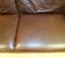 Brown Leather Two Seater Sofa on Wooden Feet from Marks & Spencer Abbey 10