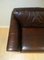 Sofá de dos plazas de cuero marrón con patas de madera de Marks & Spencer Abbey, Imagen 8