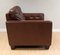 Canapé Deux Places Style Chesterfield en Cuir Marron dans le style Knoll 2