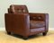 Brown Leather Chesterfield Style Armchair in the style of Knoll 3