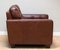 Chesterfield Armlehnstuhl aus braunem Leder im Stil von Knoll 6