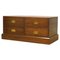 Military Campaign Style Brown Hardwood Chest 1