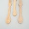 Rustic Traditional Hand-Carved Forks and Spoons, 1950s, Set of 5 10