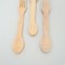 Rustic Traditional Hand-Carved Forks and Spoons, 1950s, Set of 5, Image 10