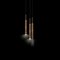 Schwarze Stave 3 Deckenlampe aus Messing von Johan Carpner für Konsthantverk 9