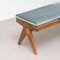 Civil Bench in Wood and Woven Viennese Cane by Pierre Jeanneret for Cassina 5