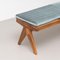 Civil Bench in Wood and Woven Viennese Cane by Pierre Jeanneret for Cassina, Image 5
