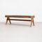Civil Bench in Wood and Woven Viennese Cane by Pierre Jeanneret for Cassina 11