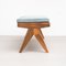 Civil Bench in Wood and Woven Viennese Cane by Pierre Jeanneret for Cassina, Image 9