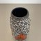 Zig Zag Lora Fat Lava Vase attributed to Scheurich, Germany, 1970s, Image 15