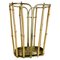 Hollywood Regency Brass and Bamboo Umbrella Stand, Austria, 1950s 1