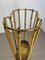 Hollywood Regency Brass and Bamboo Umbrella Stand, Austria, 1950s 14