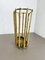 Hollywood Regency Brass and Bamboo Umbrella Stand, Austria, 1950s 4